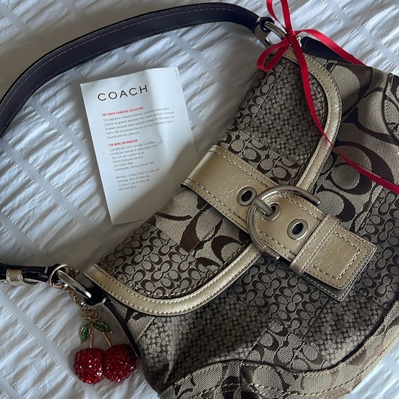 COACH SOHO Brown Signature Canvas Patchwork Hobo Bag - Picture 15 of 15